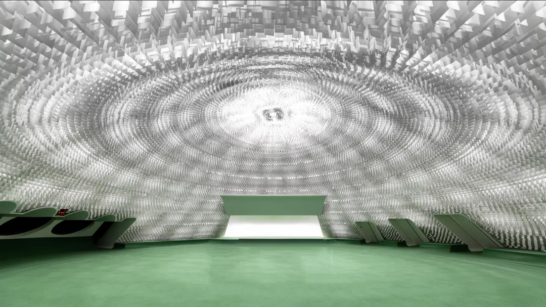 Total immersion. Are you looking for volume? More than 3,000sqm of usable space in a tasteful universe that remains in the 70s. Listed as a historical monument, it is an ideal space for events. In the emerging district of the 19th arrondissement of Paris, it has inspired and welcomed many brands and artists for its dual aspect: modern and vintage at the same time. A magnificent dome overhangs the venue, giving it a very cinematic, almost futuristic visual aspect, as well as optimal lighting. Atypical, and with a capacity of about 300 seats! Followed by a large exhibition hall of 1000sqm, furnished "as it was in the past", and well-lit, perfectly suited for a fashion show. The spacious hall, in its original condition, will be ideal as a reception area for a cocktail party or a dinner. This is followed by several conference rooms decorated with numerous illuminated white palettes, reminiscent of the dome, equipped with video-projectors, screens, projectors, etc.And for summer events, take advantage of a unique panoramic roof terrace of 290m2. Very graphic, plunge 50 years back in time. No need for a set to take your best photos ! Think big, and atypical! null